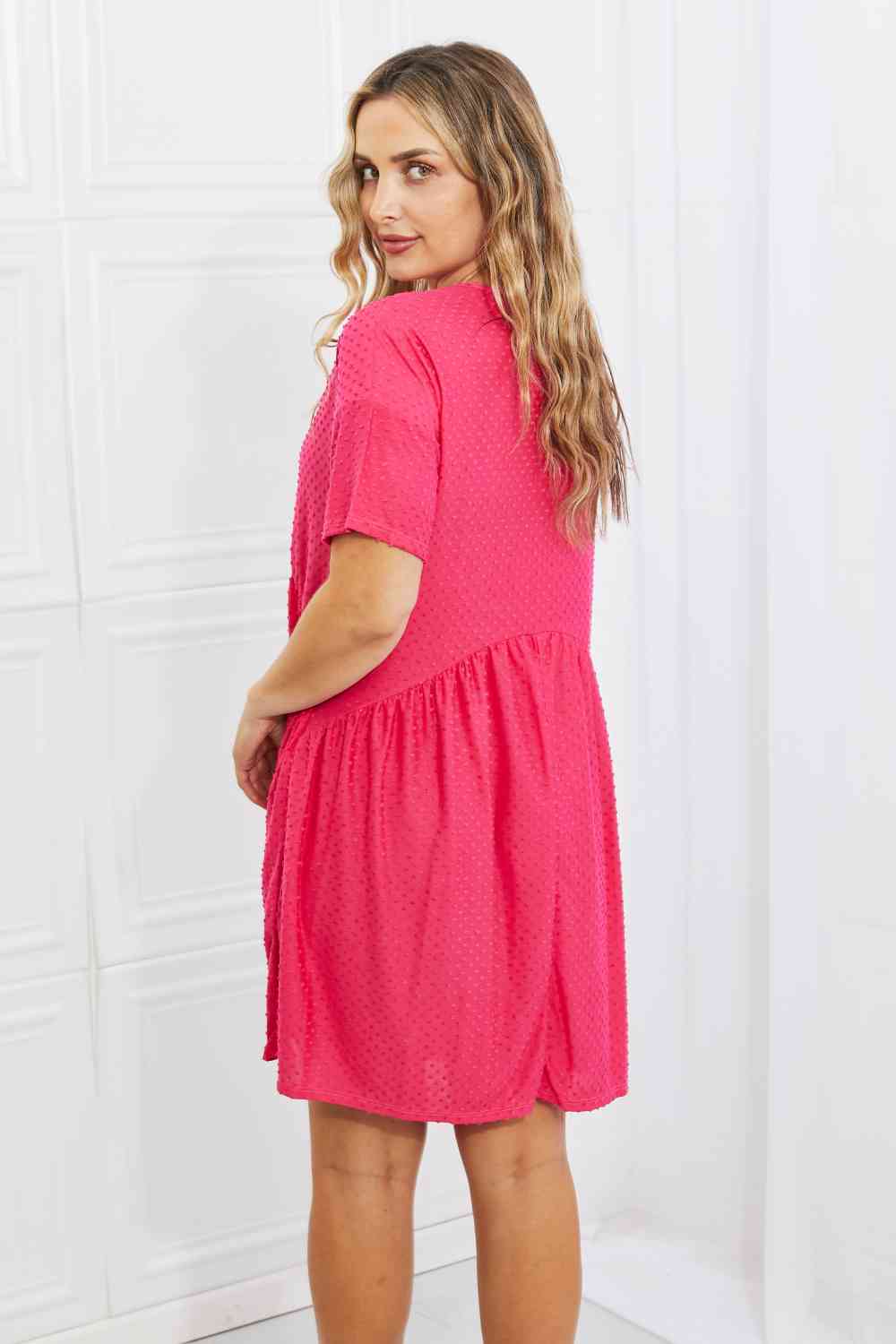 fuchsia casual dress