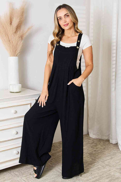 wide legged jumpsuit with pockets