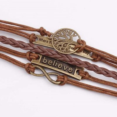 leather cord bracelet	